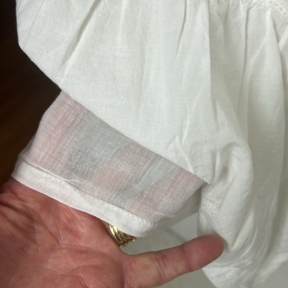 Roper white cotton spaghetti strap dress Sz M side zipper, adjustable straps NWT - Picture 6 of 10